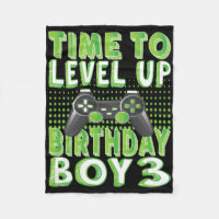 Time To Level Up Birthday Boy 3 Years Old Video Ga