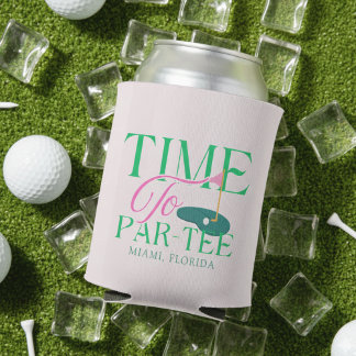 Time to Par-Tee Fun Golf Themed Bachelorette Can Cooler