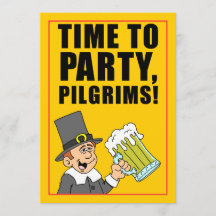 Time To Party Pilgrims Thanksgiving