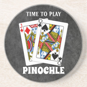 Time to Play Pinochle Coaster