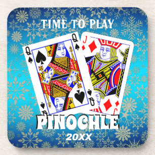 Time to Play Pinochle Coaster