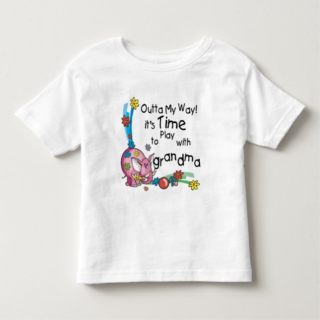 Time to Play with Grandma Toddler T-Shirt (Front)