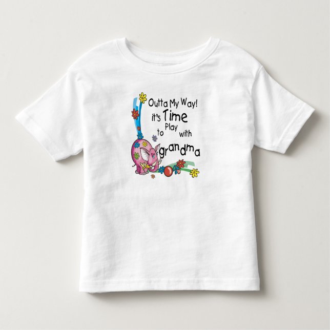 Time to Play with Grandma Toddler T-Shirt (Front)