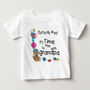 Time to Play with Grandpa Baby T-Shirt