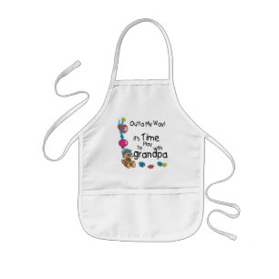 Time to Play with Grandpa Kids Apron