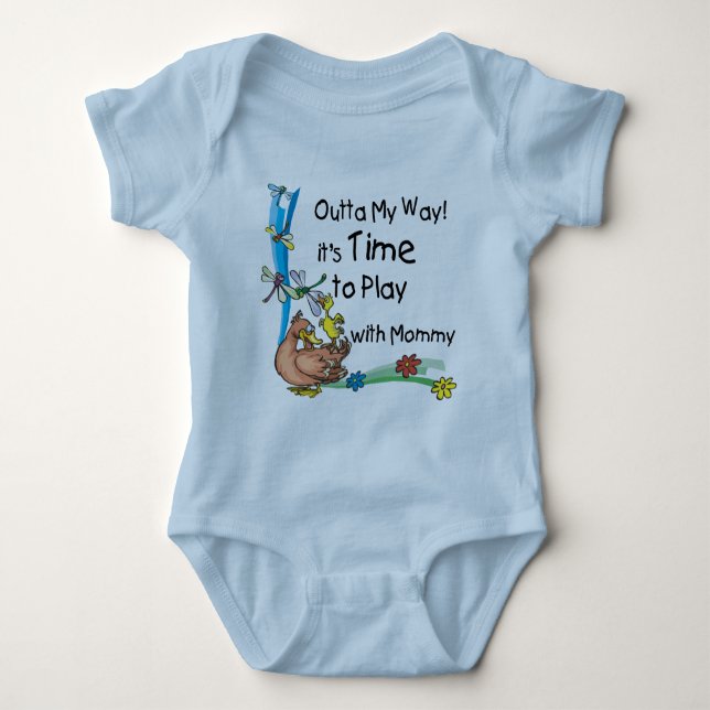 Time to Play with Mummy Baby Bodysuit (Front)