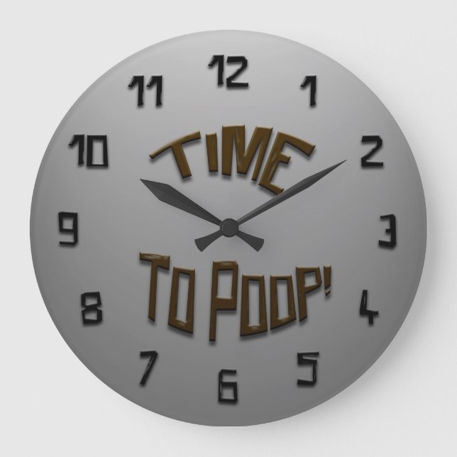 Time to Poop! Clock (Front)