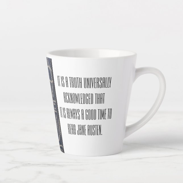 Time to read Jane Austen  Latte Mug (Right)