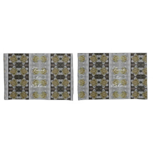 Time to Relax Floral Candle Pattern Rustic Pillowcase