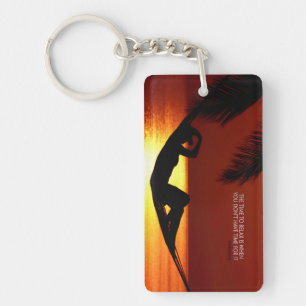 "Time to relax" Inspirational Quote Key Ring