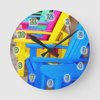 Time to Relax Round Clock