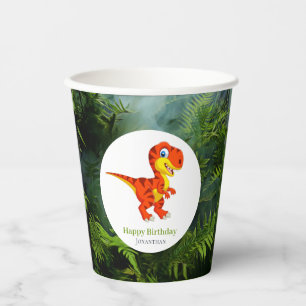 Time to Roar into a Dino-Mite Birthday Bash Paper Cups