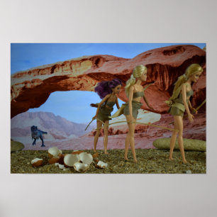 Time to run.  poster