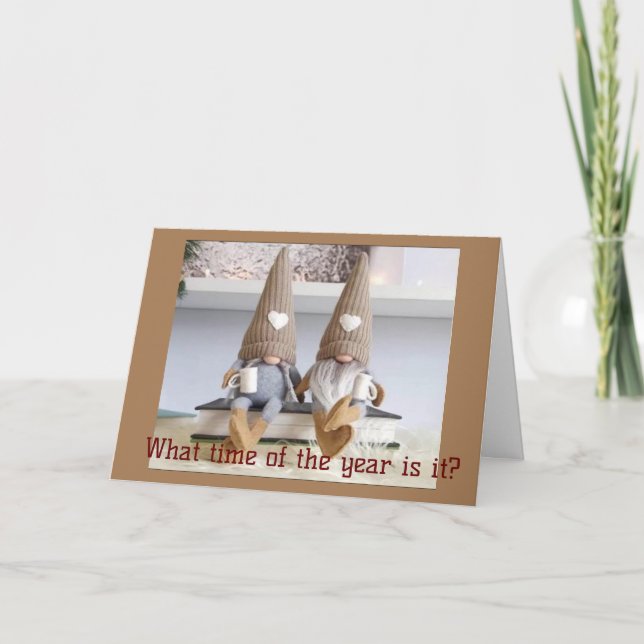 TIME TO SAY **MERRY CHRISTMAS** TO YOU! HOLIDAY CARD (Front)