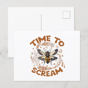 Time To Scream Cicadas Lover Insects Entomologist Postcard