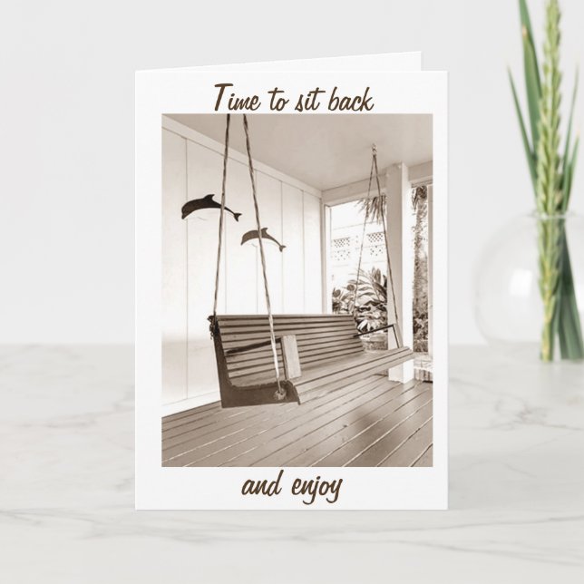 TIME TO SIT BACK/ENJOY YOUR **NEW HOME** ANNOUNCEMENT (Front)