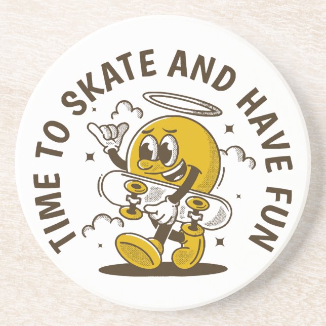 Time to skate coaster (Front)