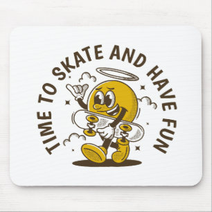 Time to skate mouse pad