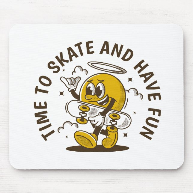 Time to skate mouse pad (Front)