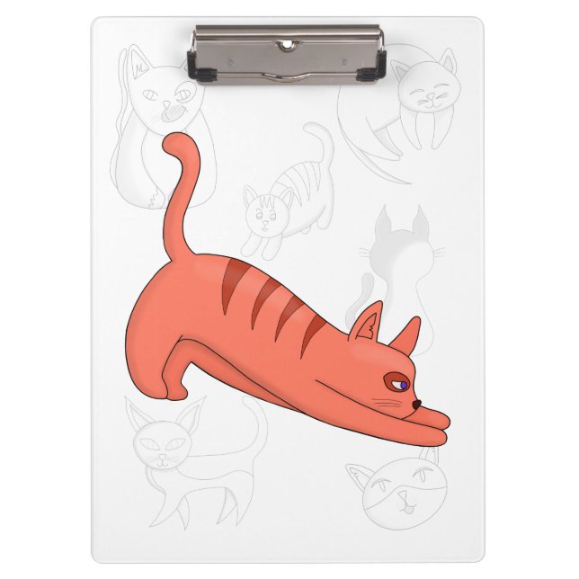 Time to Stretch Duvet Cover Drawstring Bag Noteboo Clipboard (Front)