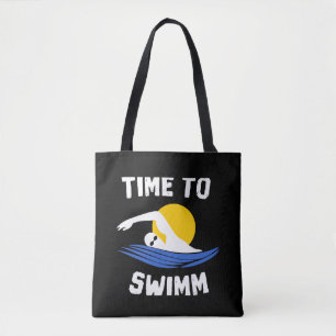 Time to swimm tote bag