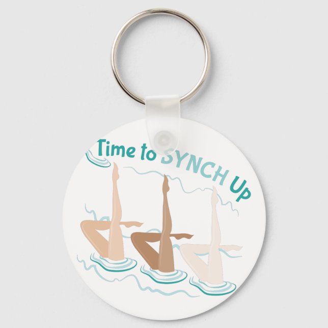 Time To Synch Up Key Ring (Front)