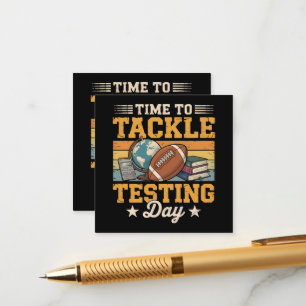 Time To Tackle Testing Day Enclosure Card