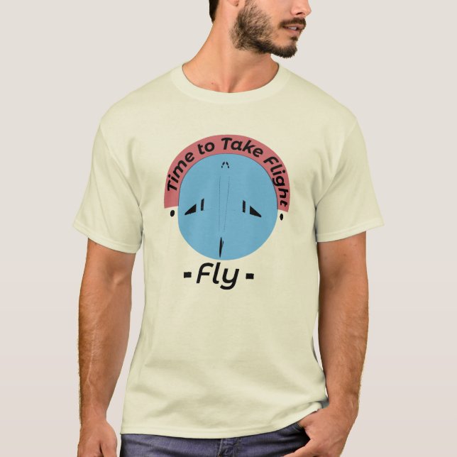 "Time to Take Flight Logo" T-Shirt (Front)