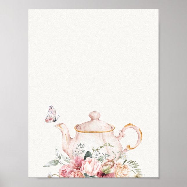 Time to Tea Bridal Shower Sign (Front)