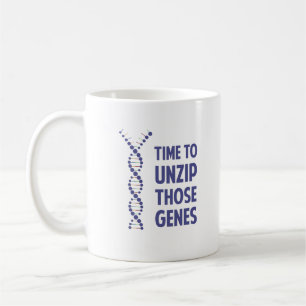 Time To Unzip Those Genetic Genes Coffee Mug