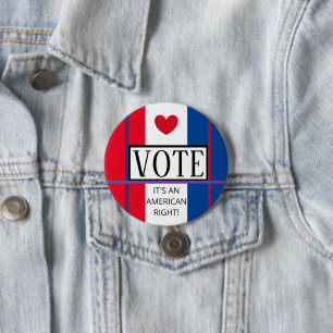 Time to VOTE! 7.5 Cm Round Badge