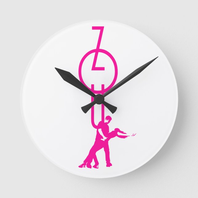 Time to Zouk Round Clock (Front)