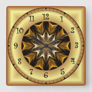 Time Travel ~ Avant-Garde Design TTA 01 ~ Square Wall Clock