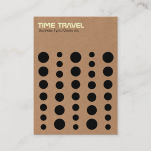 Time Travel - Cardboard Business Card