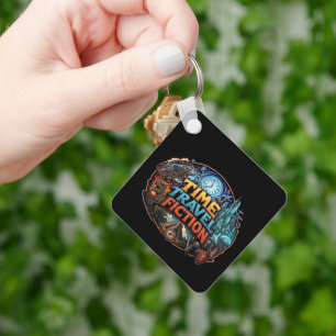 Time Travel Fiction Key Ring