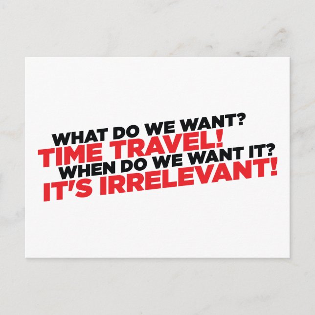 Time Travel Postcard (Front)