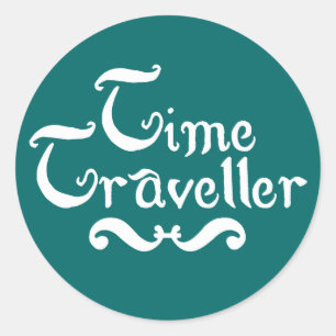 Time Traveller Classic Round Sticker