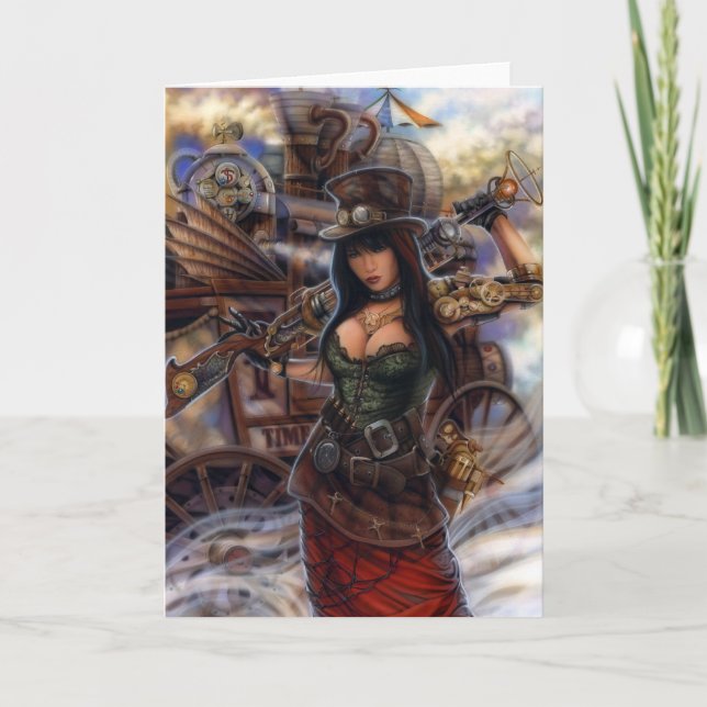 "Time Traveller" Greeting Cards! Card (Front)