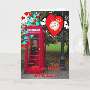 Time Traveller Valentine Holiday Card