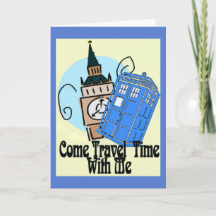Time Traveller Valentine Holiday Card