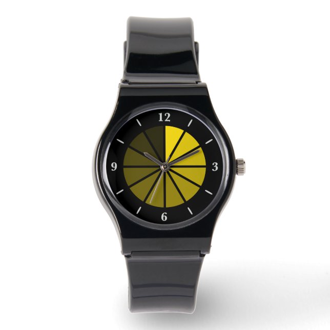 Time Traveller Watch With Light To Dark Yellow     (Front)