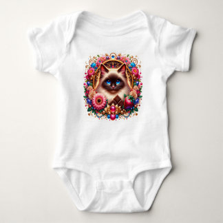 "Time, Treats, and Whiskers"  Baby Bodysuit