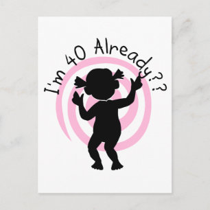 Time Warp 40 Already Tshirts and gifts Postcard