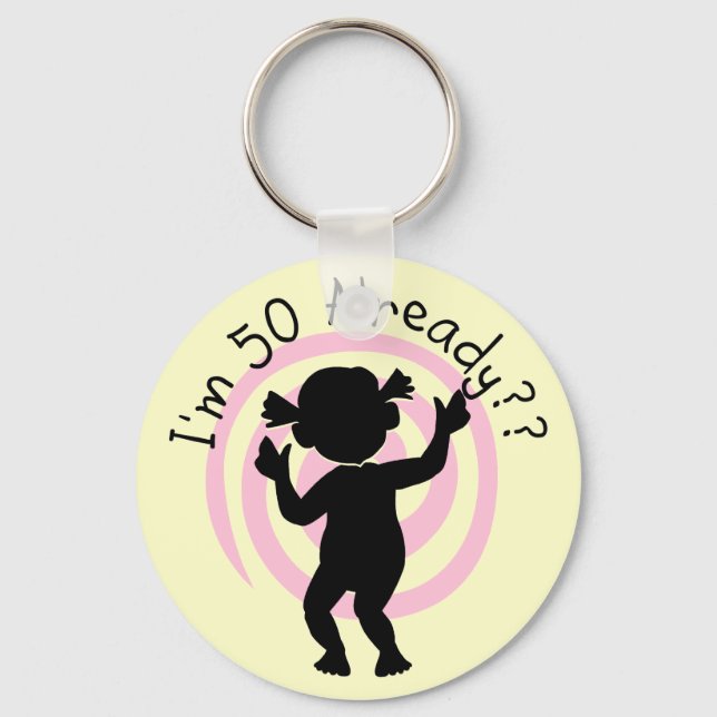 Time Warp 50 Already Tshirts and Gifts Key Ring (Front)