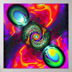 Time Warp;  A Surrealism AI Art Poster