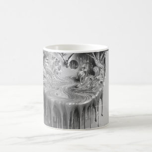 Time Warp Mug – Surreal Melted Clock Drip Design