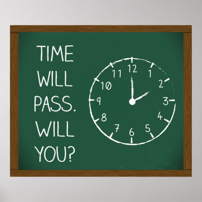 Time Will Pass, Will You? Poster (Front)