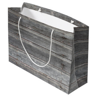 Time-Worn (weathered) Wooden Wall Large Gift Bag