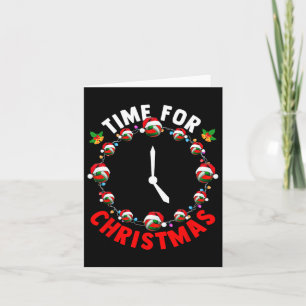 Time Xmas Costume Volleyball Equipment As Clock Fu Card