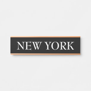 Time Zone World Clock Door Sign